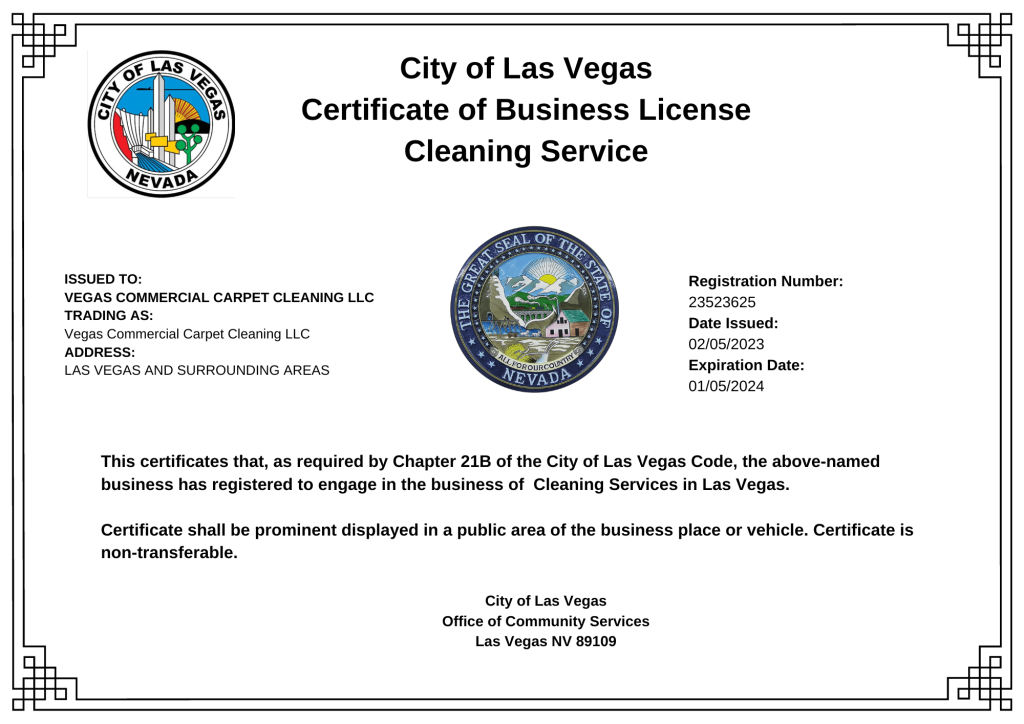 Commercial Carpet Cleaning Las Vegas, Contact us